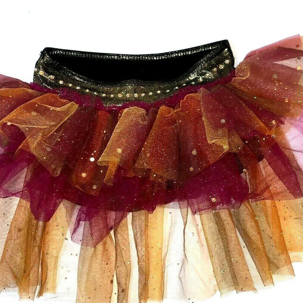 Weissman Ruffle Rhinestone Tutu Size MC MEDUIM